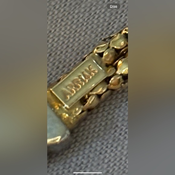 ARPAS 14K two tone white & yellow gold bracelet. - Picture 2 of 7